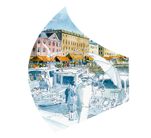 Load image into Gallery viewer, Art Mask - Make mask with your own logo & text